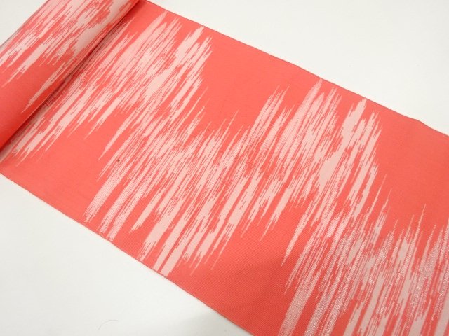 JAPANESE KIMONO / ANTIQUE KASUMI PATTERN WOVEN- 8-SUN OBI FABRIC BOLT